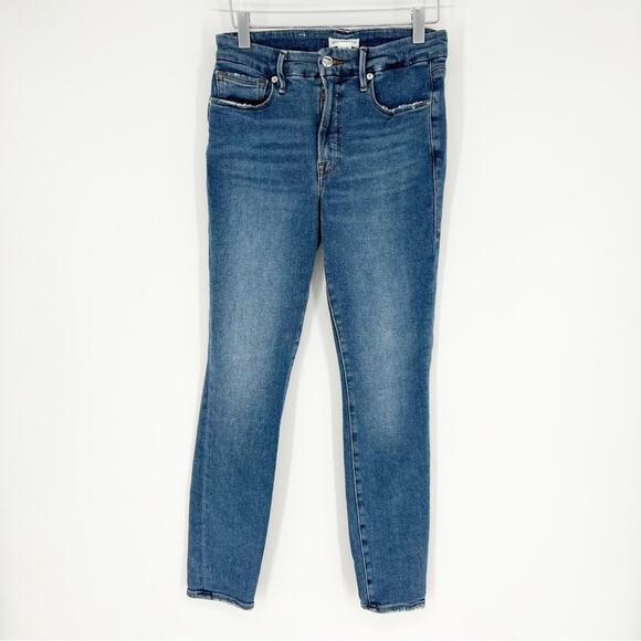 Good American Good Legs High Rise Skinny Jeans 27 Indigo149 - Picture 2 of 6